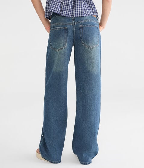 Super Low-Rise Baggy Wide Leg Studded Jean Super Low-Rise Baggy Wide Leg Studded Jean