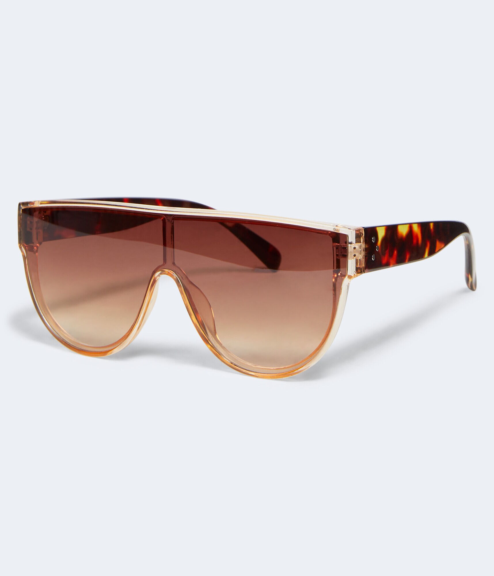 Rounded Shield Sunglasses