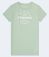 Aeropostale Bow Circle Foil Graphic Tee