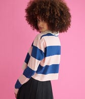 Long Sleeve Hello Kitty Cropped Rugby Polo