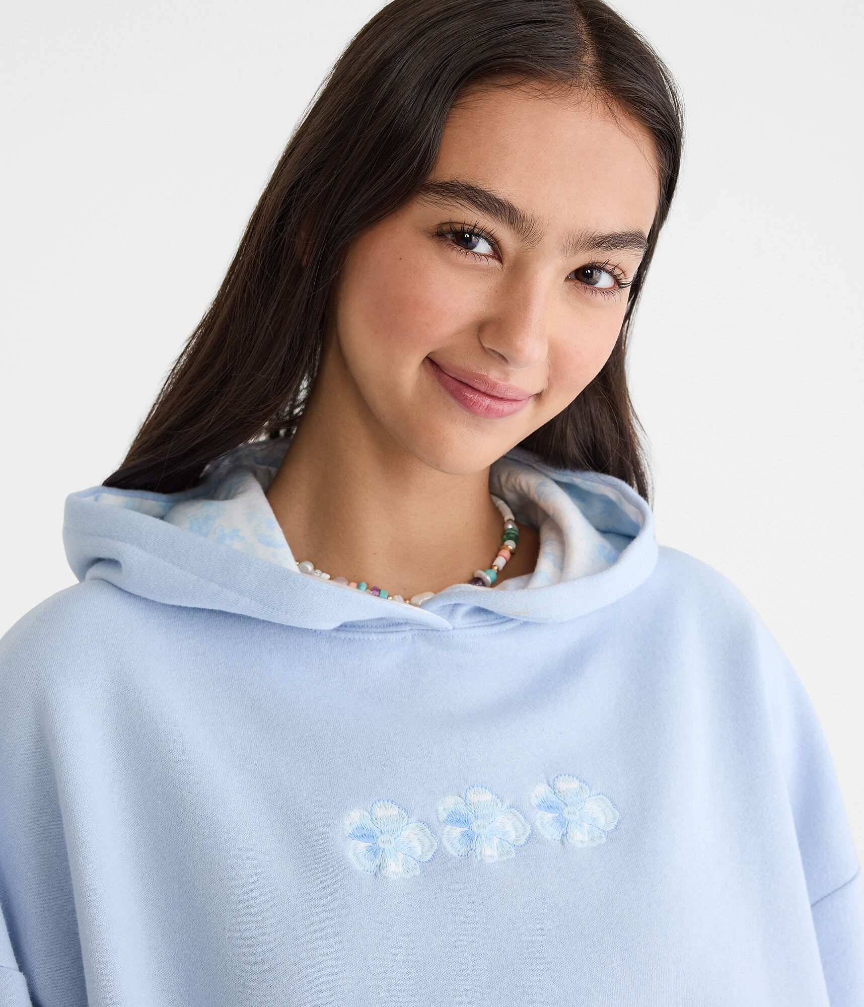 Cloud Soft Floral Oversized Pullover Hoodie