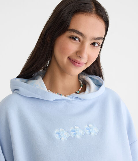 Cloud Soft Floral Oversized Pullover Hoodie Cloud Soft Floral Oversized Pullover Hoodie