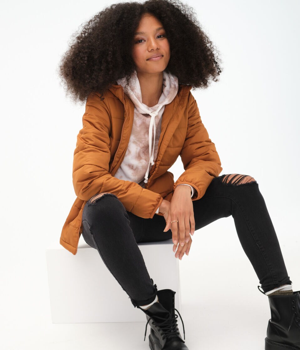 Lightweight Hooded Puffer Jacket