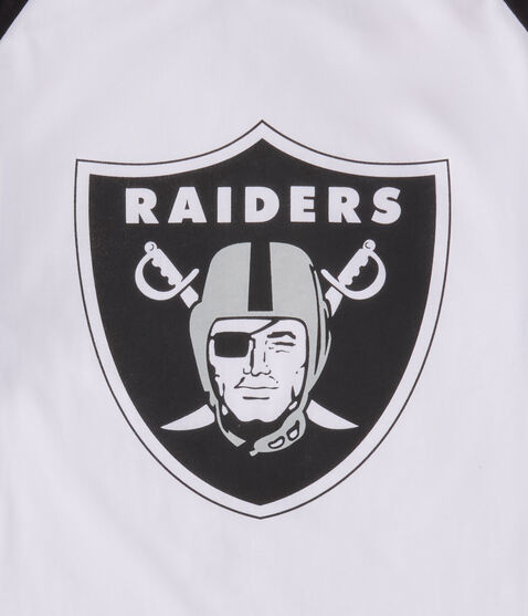3/4 Sleeve Las Vegas Raiders Relaxed Raglan Tee 3/4 Sleeve Las Vegas Raiders Relaxed Raglan Tee