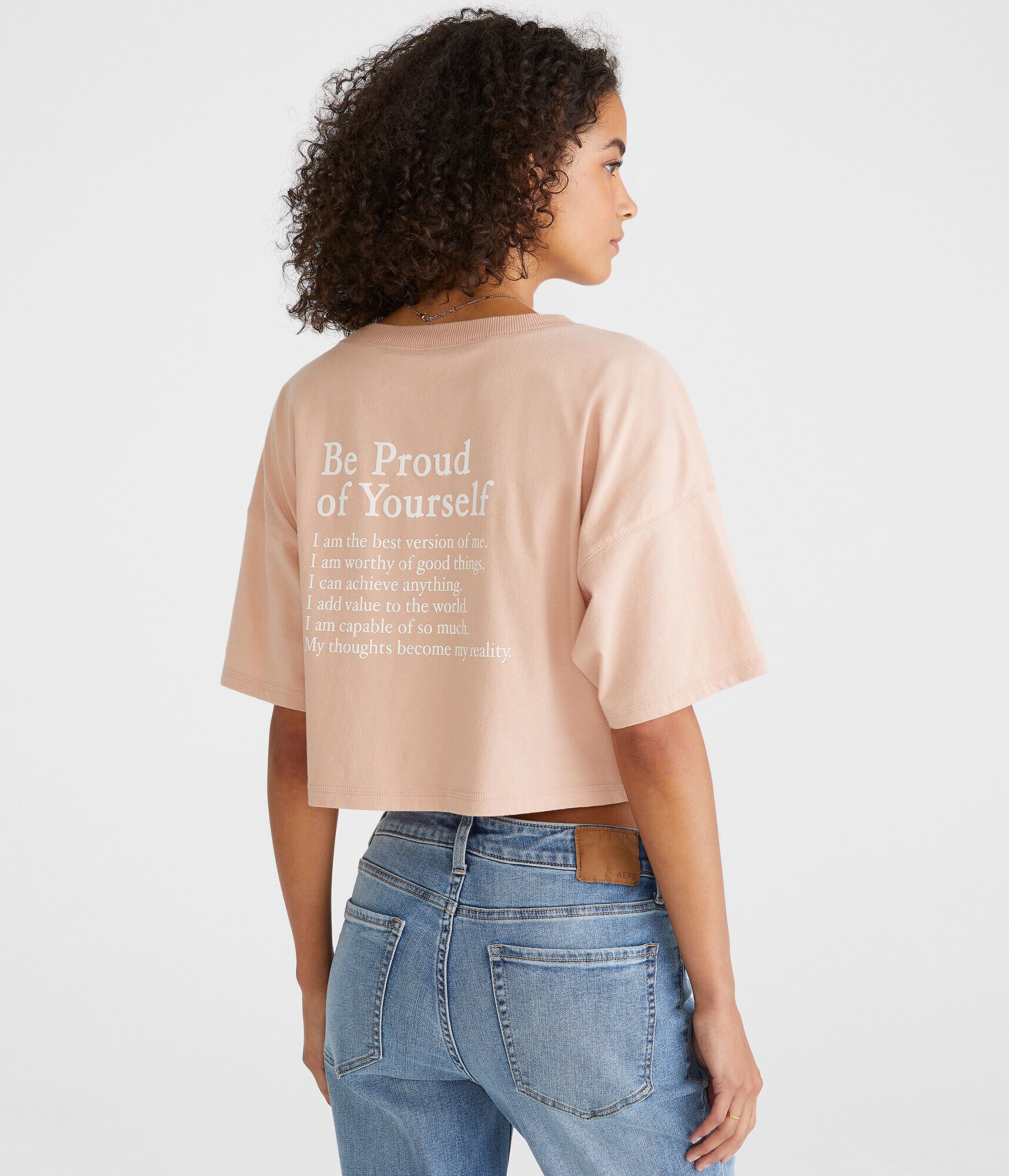 Be Proud Cropped Boyfriend Graphic Tee