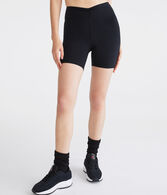 Cinched Front High-Rise Bike Shorts