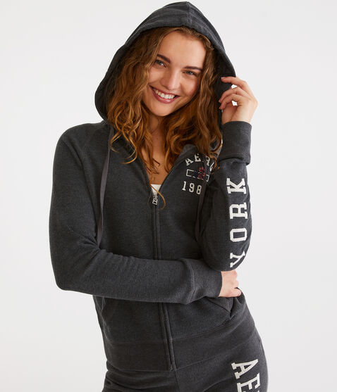 Aero 1987 Flower Full-Zip Hoodie