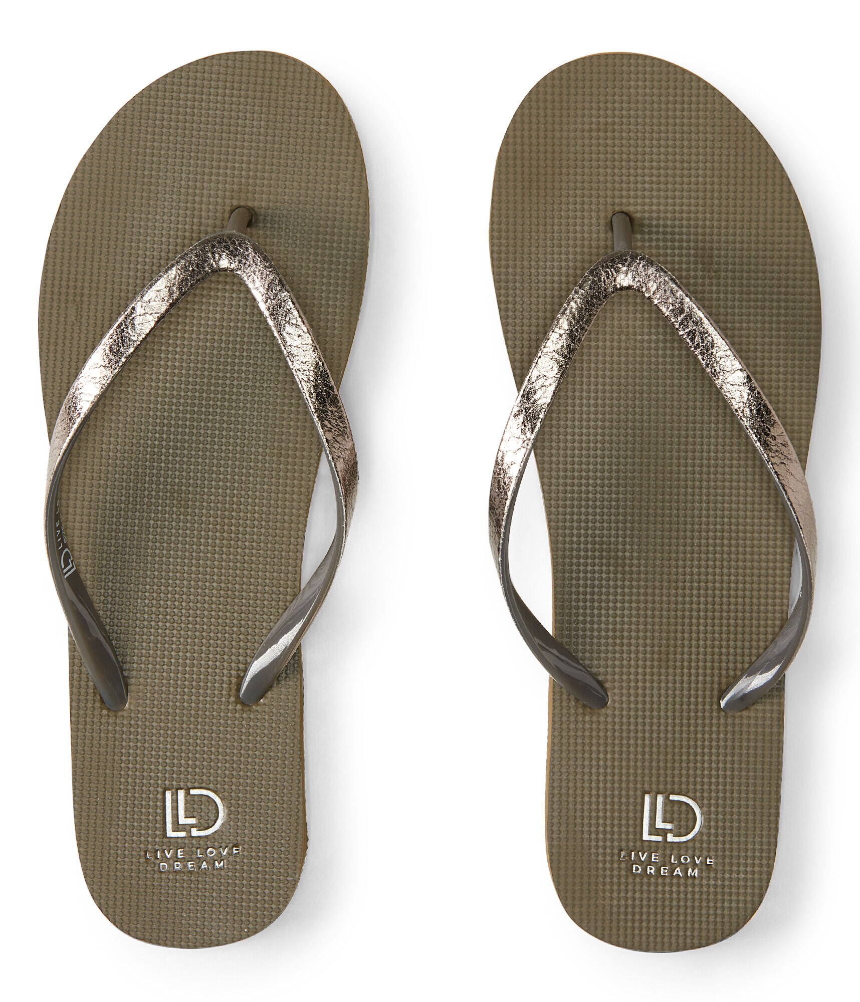 LLD Crackled Solid Flip-Flop