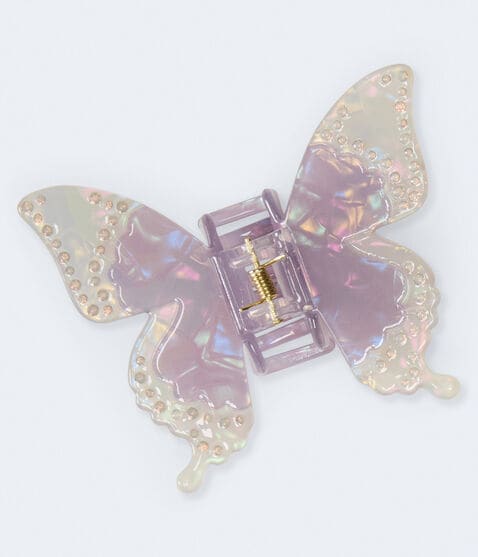Two-Tone Rhinestone Butterfly Claw Hair Clip Two-Tone Rhinestone Butterfly Claw Hair Clip