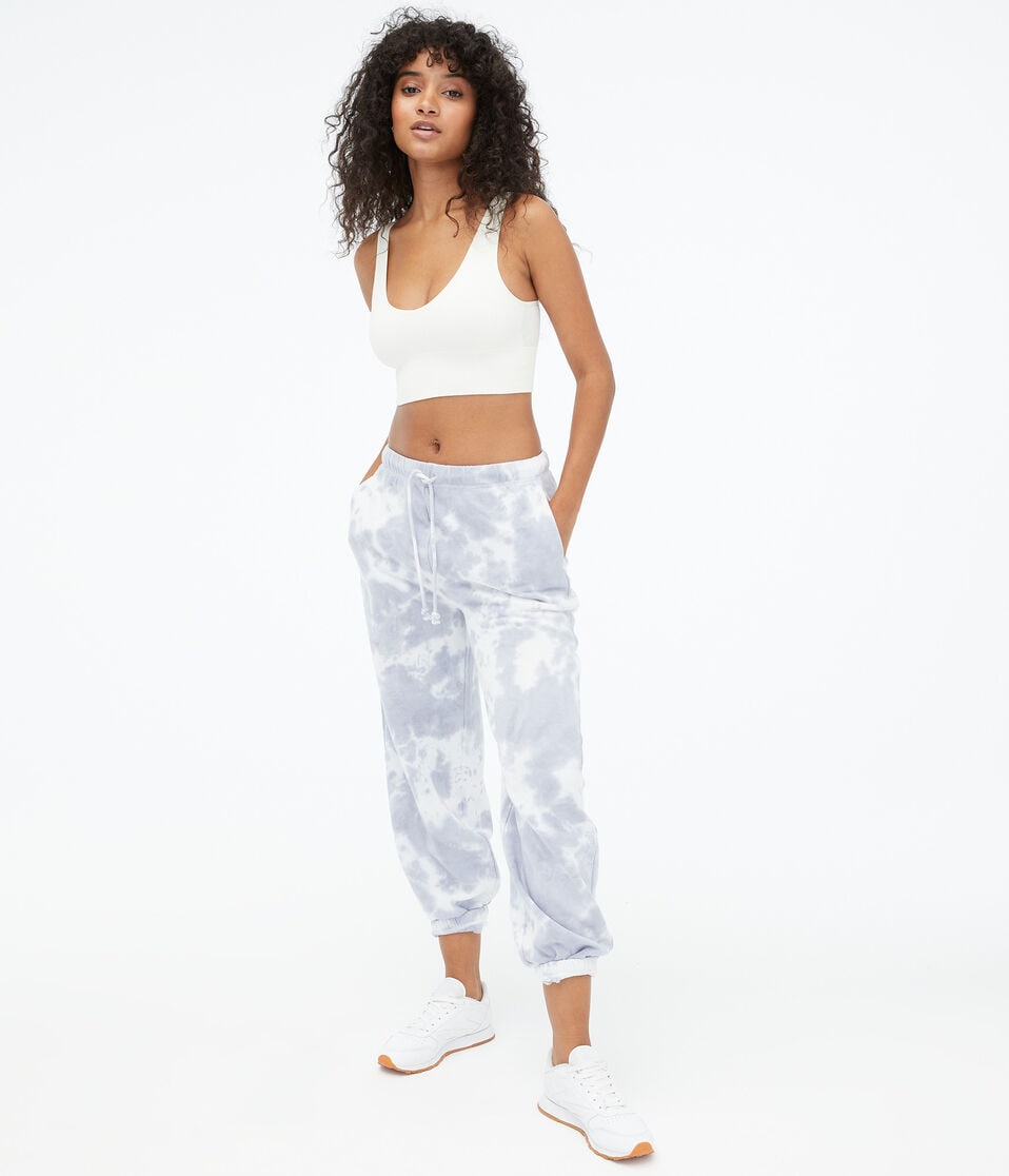 Tie-Dye Baggy High-Rise Cinched Sweatpants