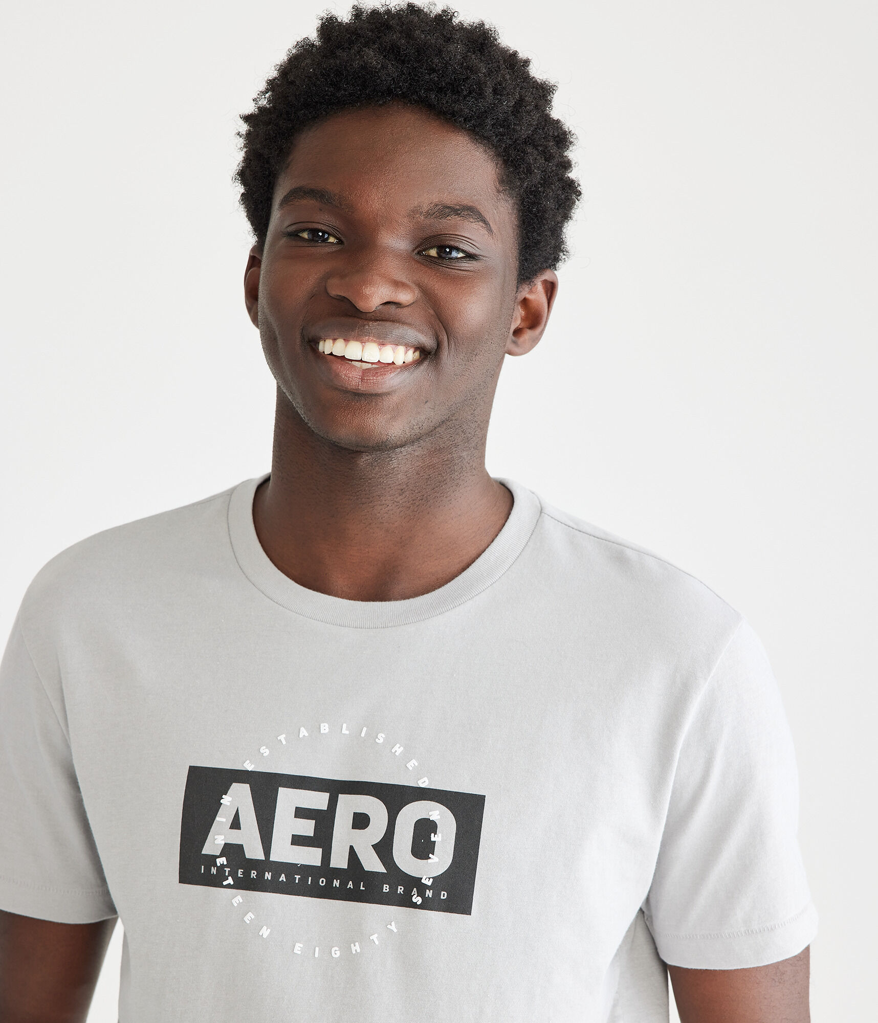 Aero International Box Logo Graphic Tee