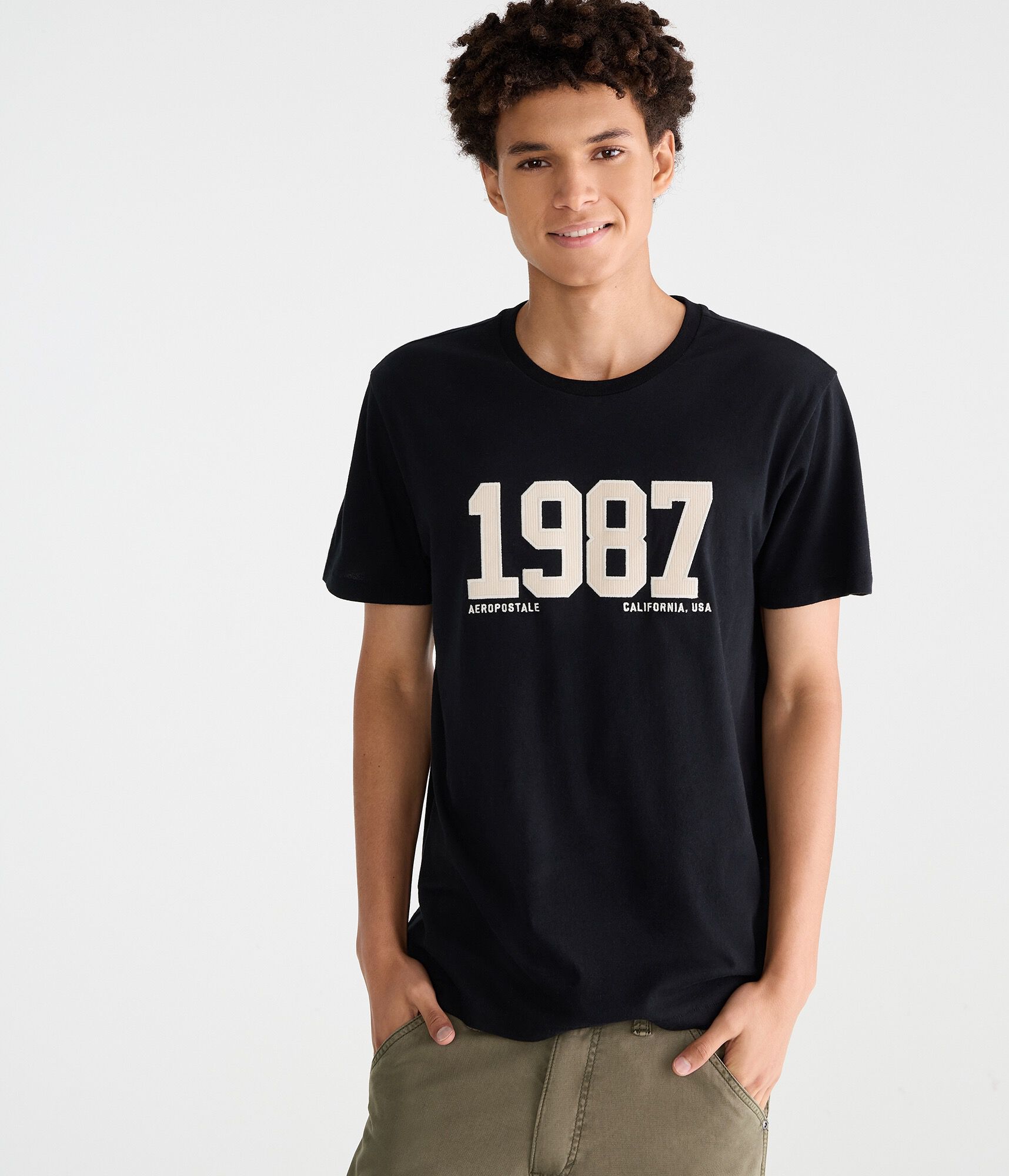 Aeropostale 1987 Appliqu&eacute; Graphic Tee