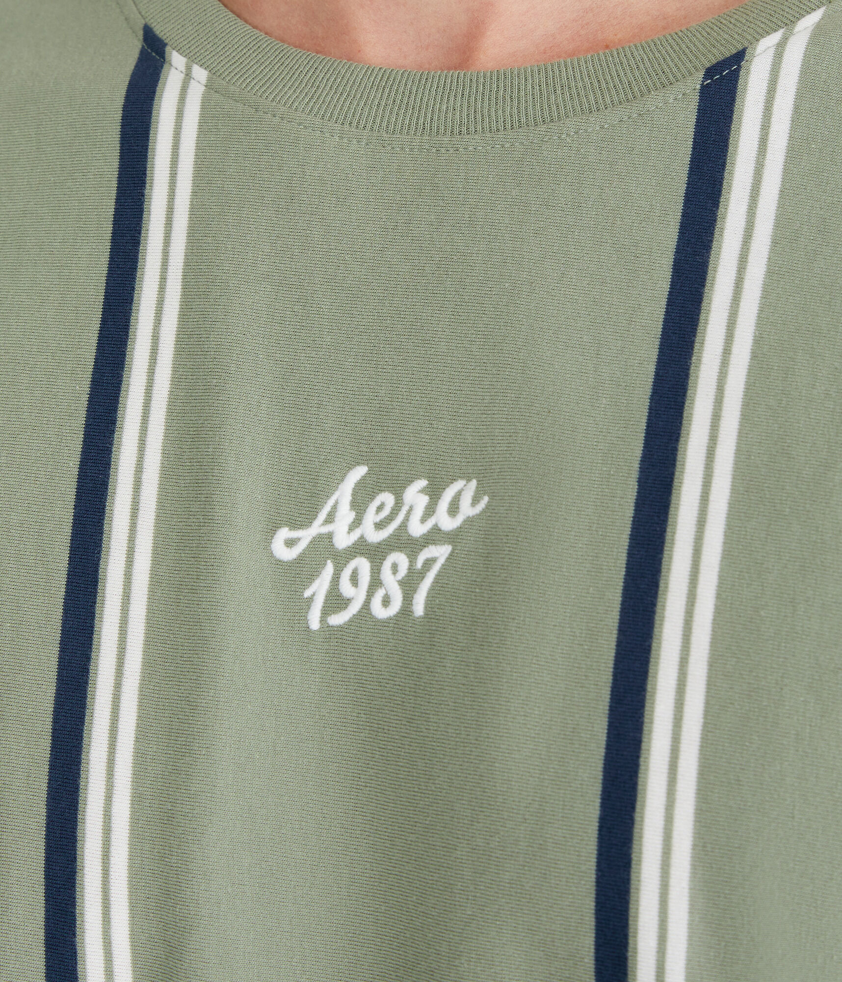 Aero Vertical Stripe Graphic Tee