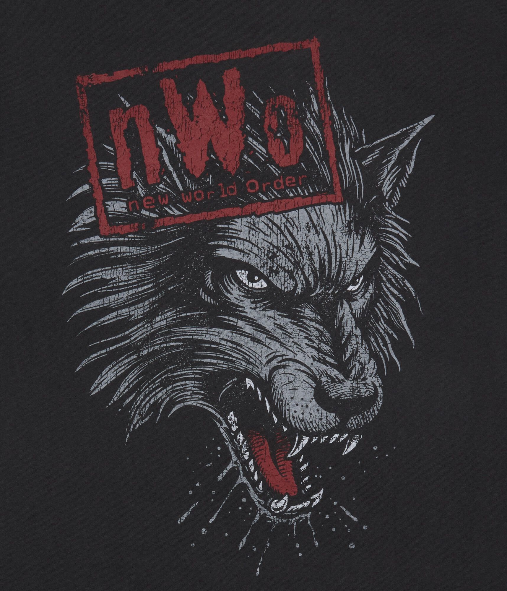 New World Order Wolf Relaxed Graphic Tee