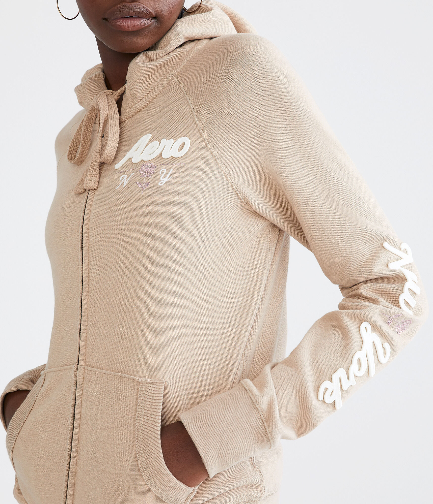 Aero NY Rose Full-Zip Hoodie