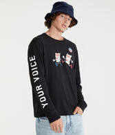 GLOBAL CITIZEN® Long Sleeve Your Voice Is Important Graphic Tee