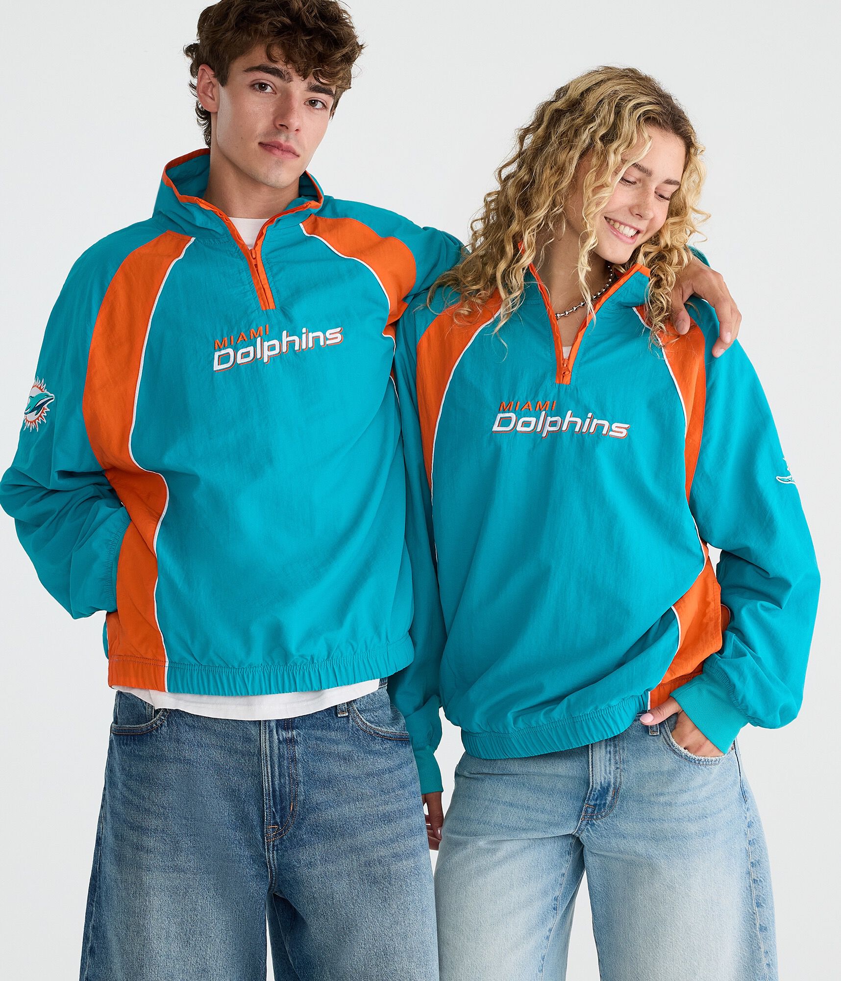 Miami Dolphins Quarter-Zip Track Jacket
