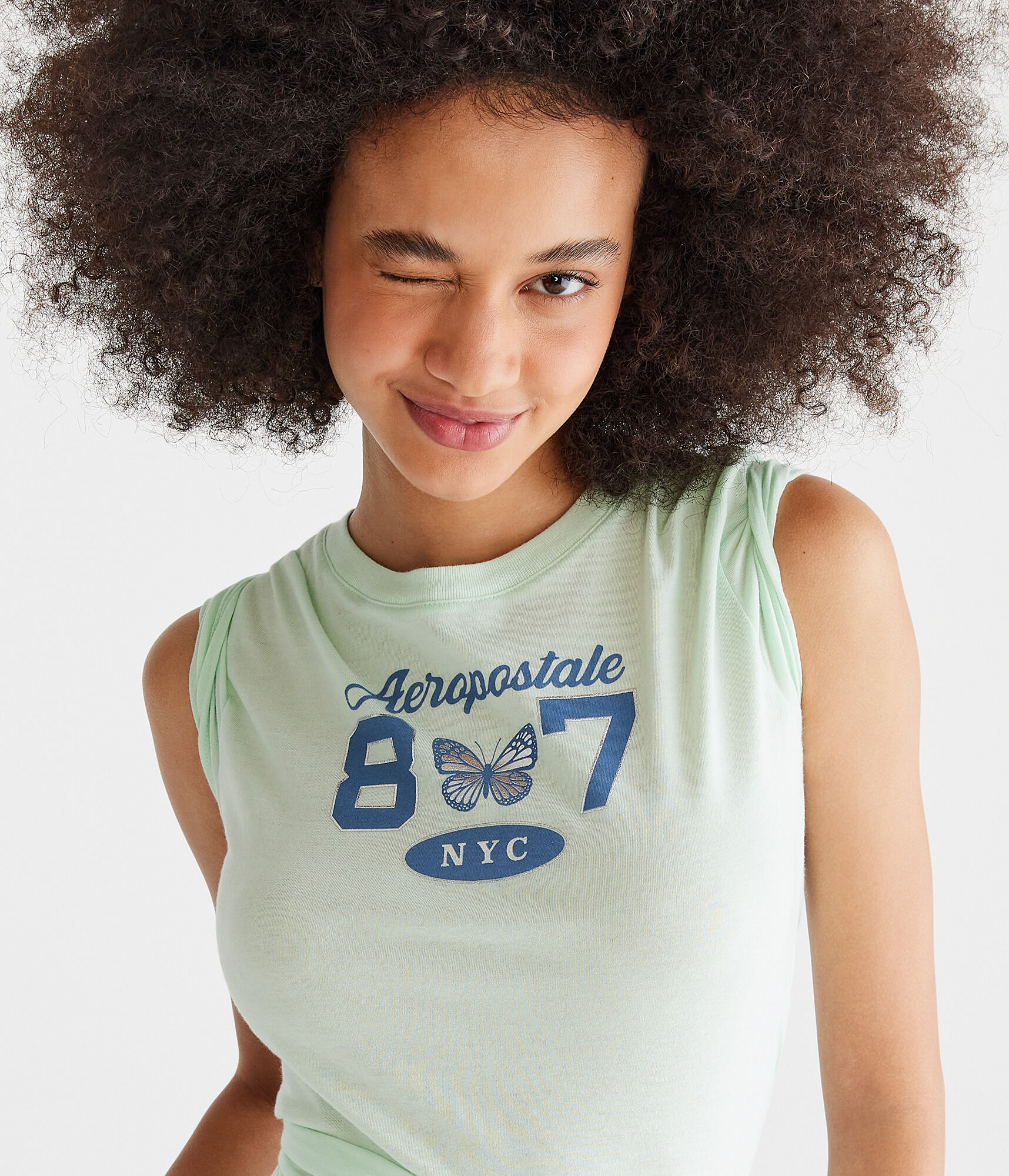 Aeropostale 87 Butterfly Graphic Tee