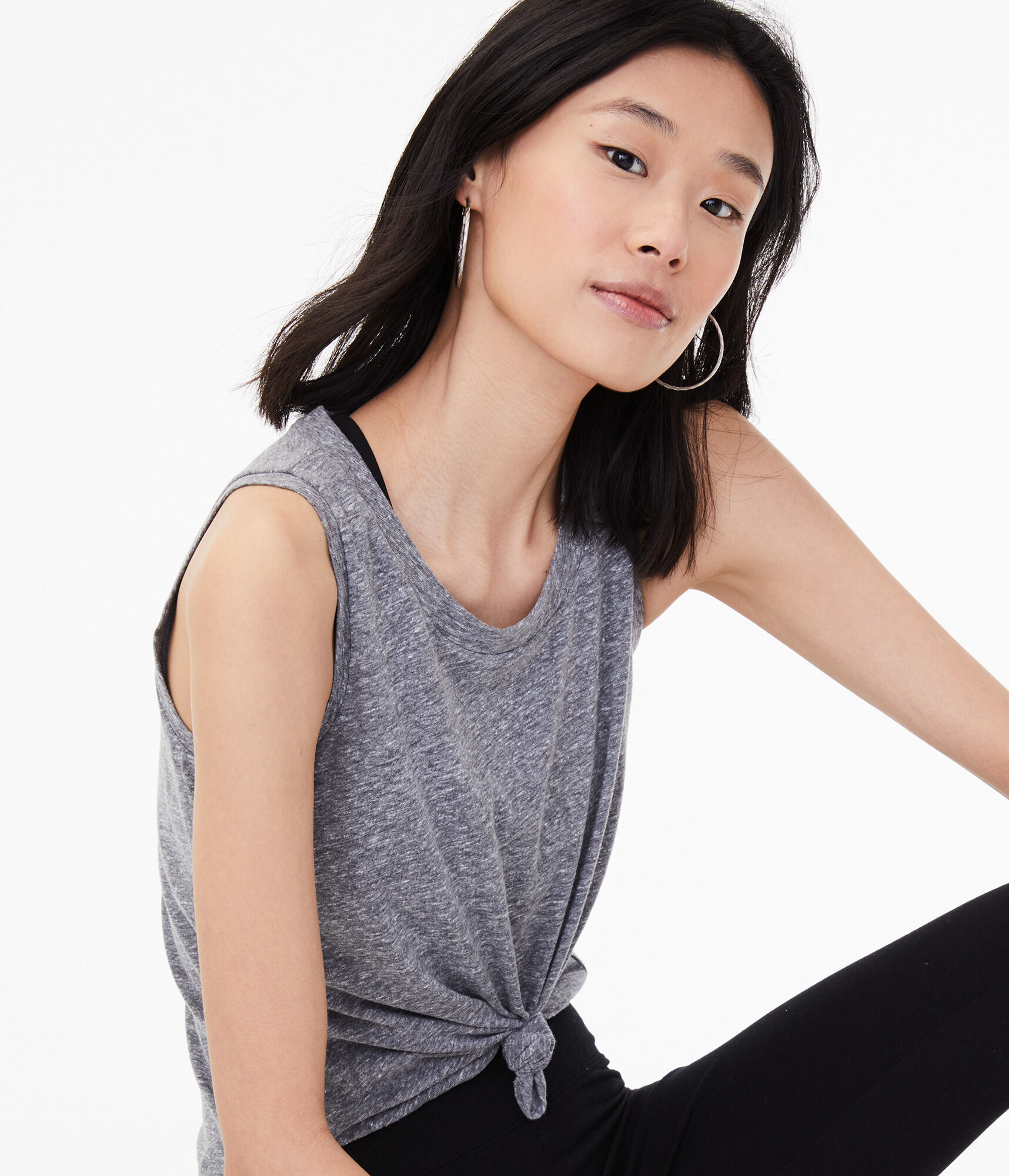 High-Low Muscle Tank