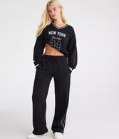 Piped Fleece Track Pants
