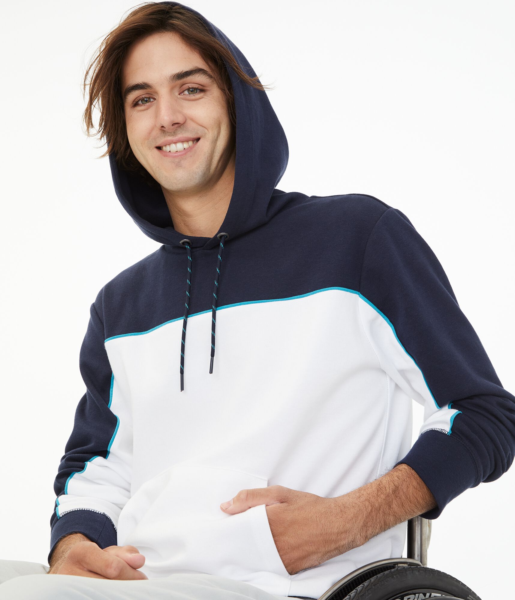 Colorblock Tech Fleece Pullover Hoodie