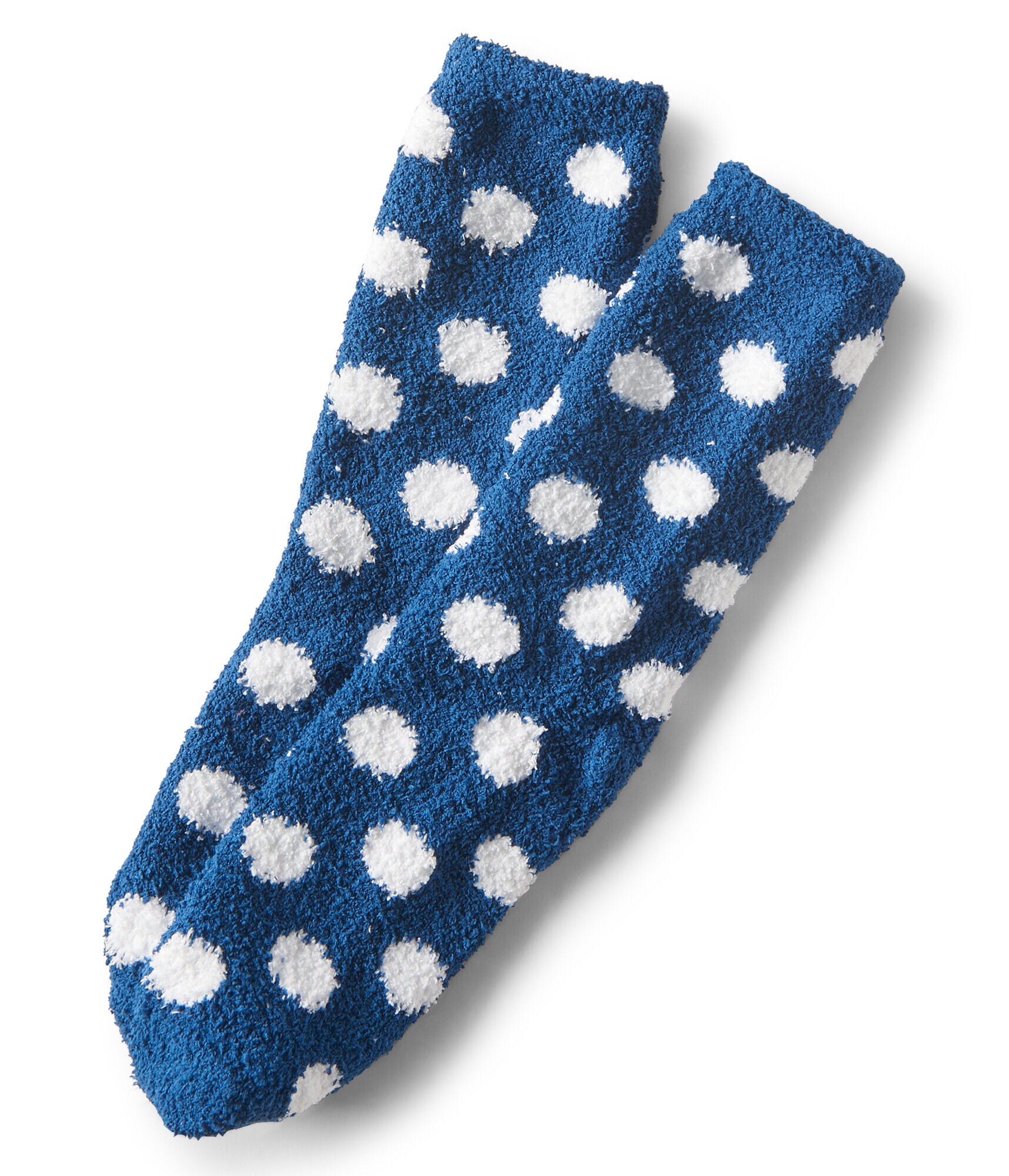 Final Sale - LLD Dot Fuzzy Crew Socks