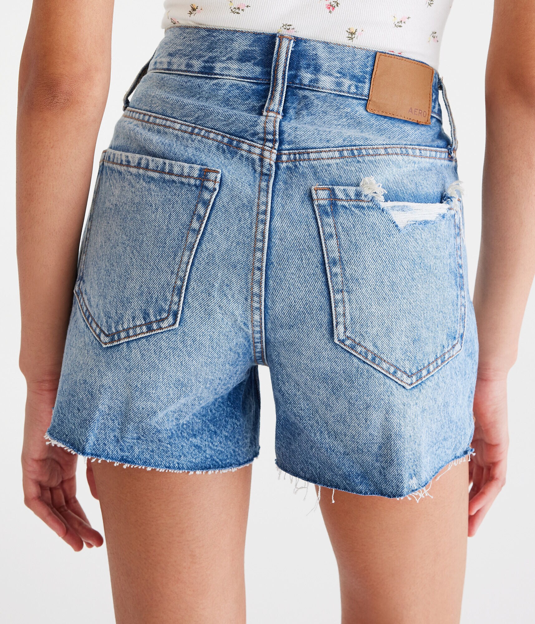 Premium Air '90s High-Rise Cutoff Denim Shorts