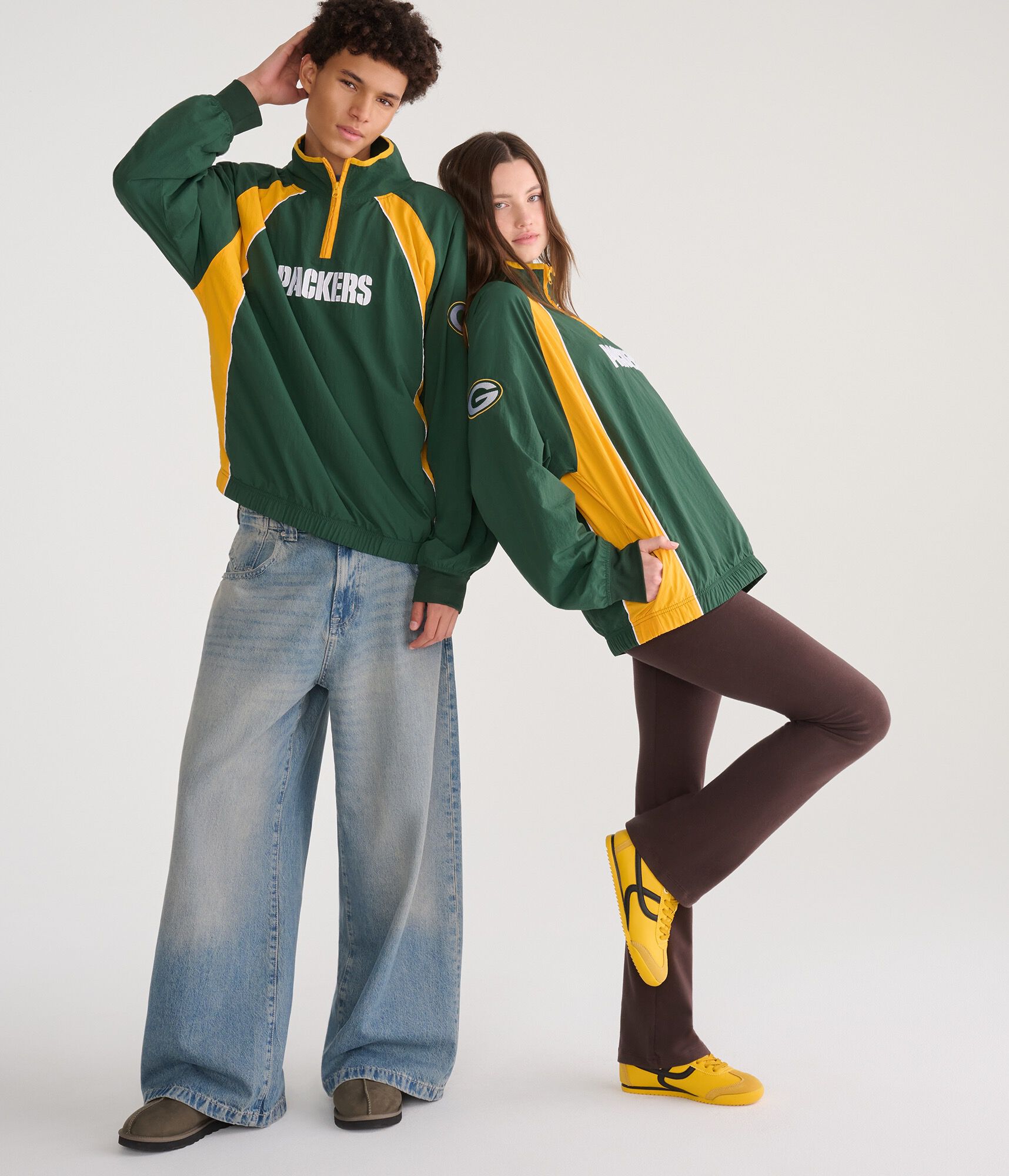 Green Bay Packers Quarter-Zip Track Jacket
