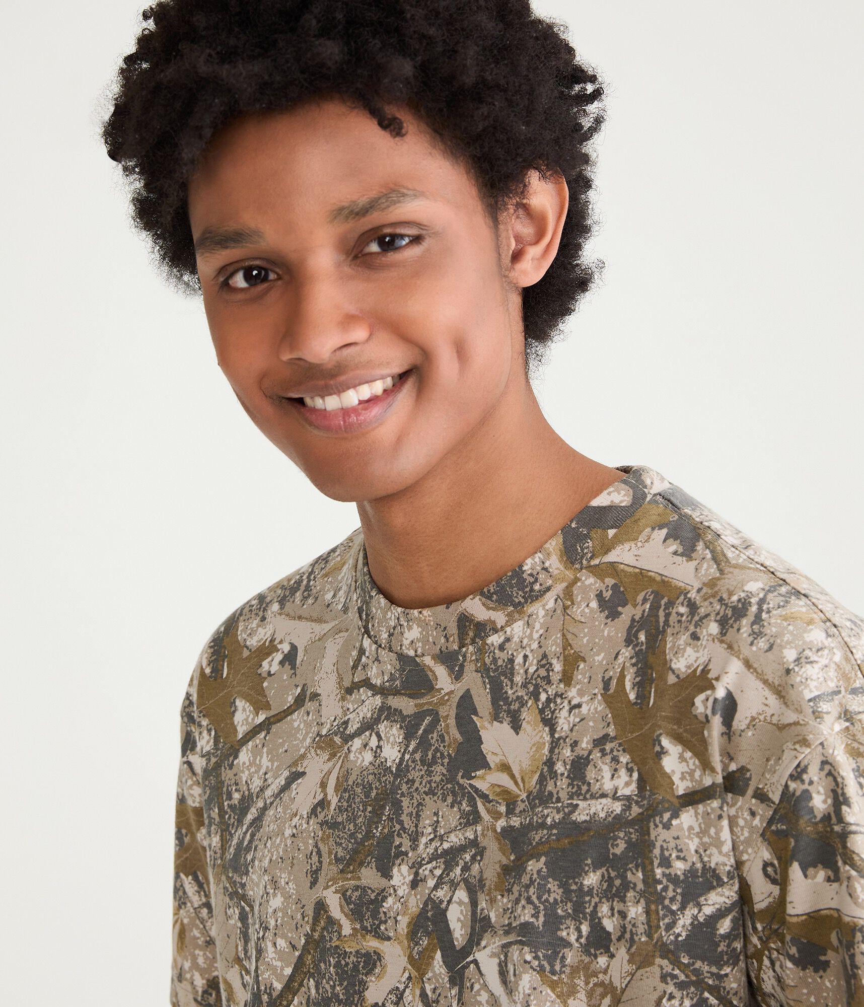 Forest Camo Heavyweight Crew Tee