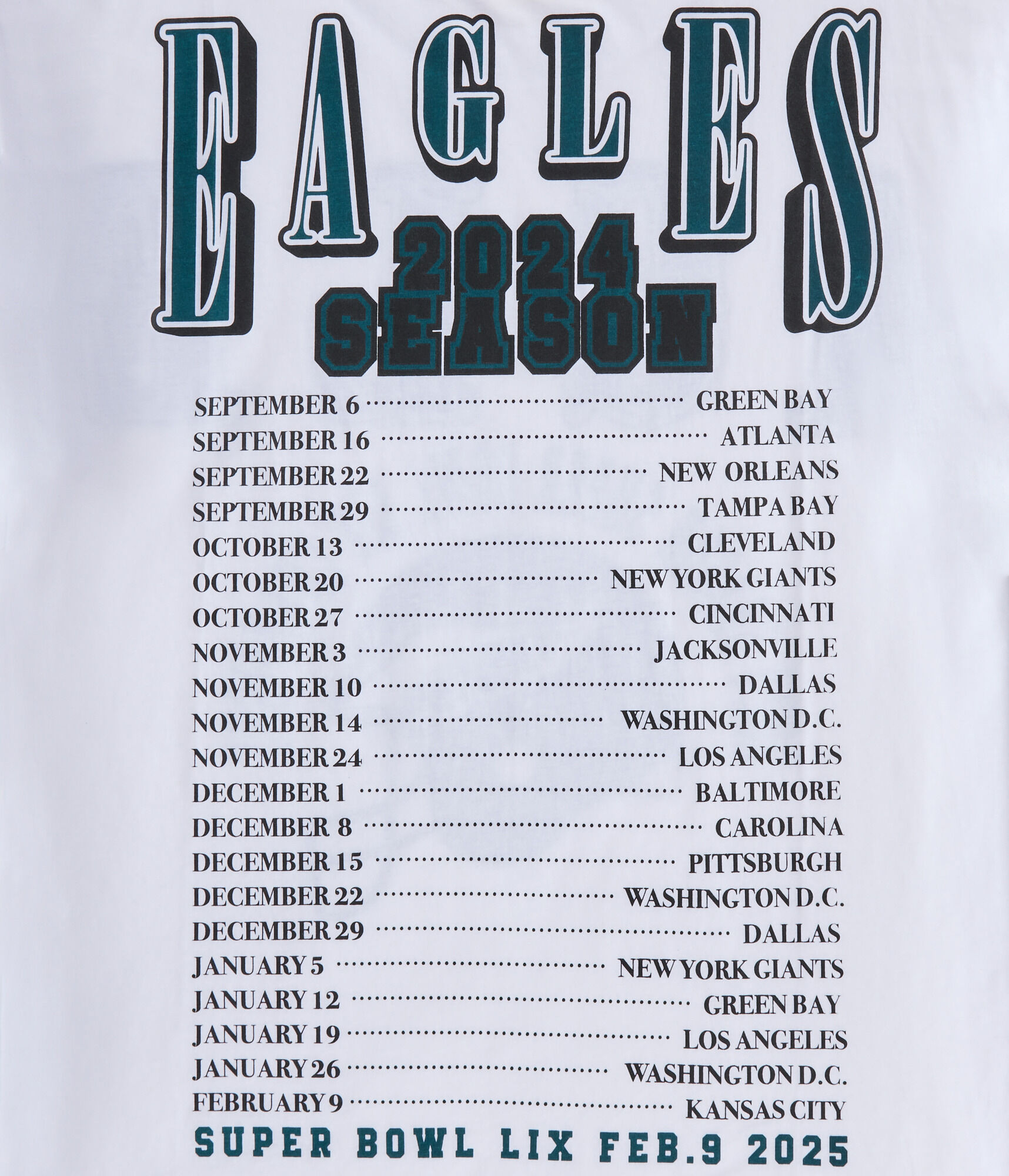 Philadelphia Eagles Super Bowl Boxy Graphic Tee