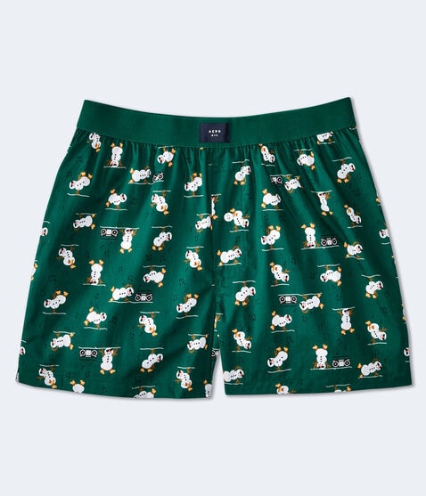 Breakdancing Snowmen Woven Boxers Breakdancing Snowmen Woven Boxers