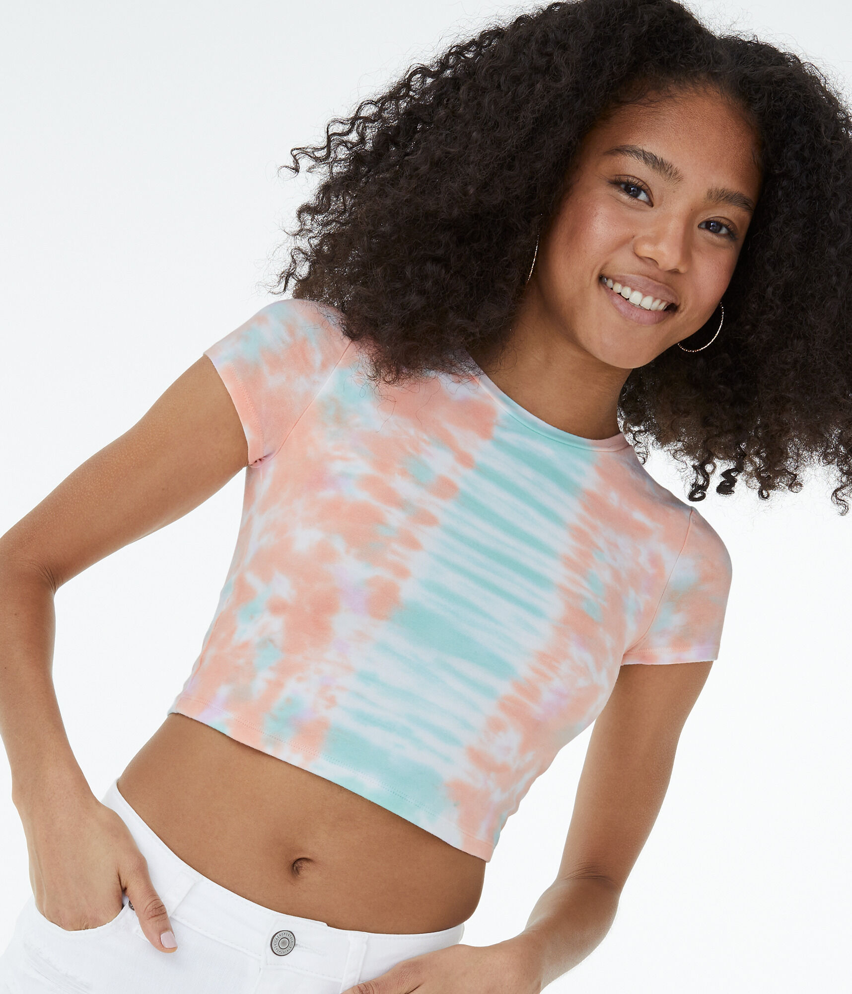 Seriously Soft Tie-Dye Cropped Baby Tee