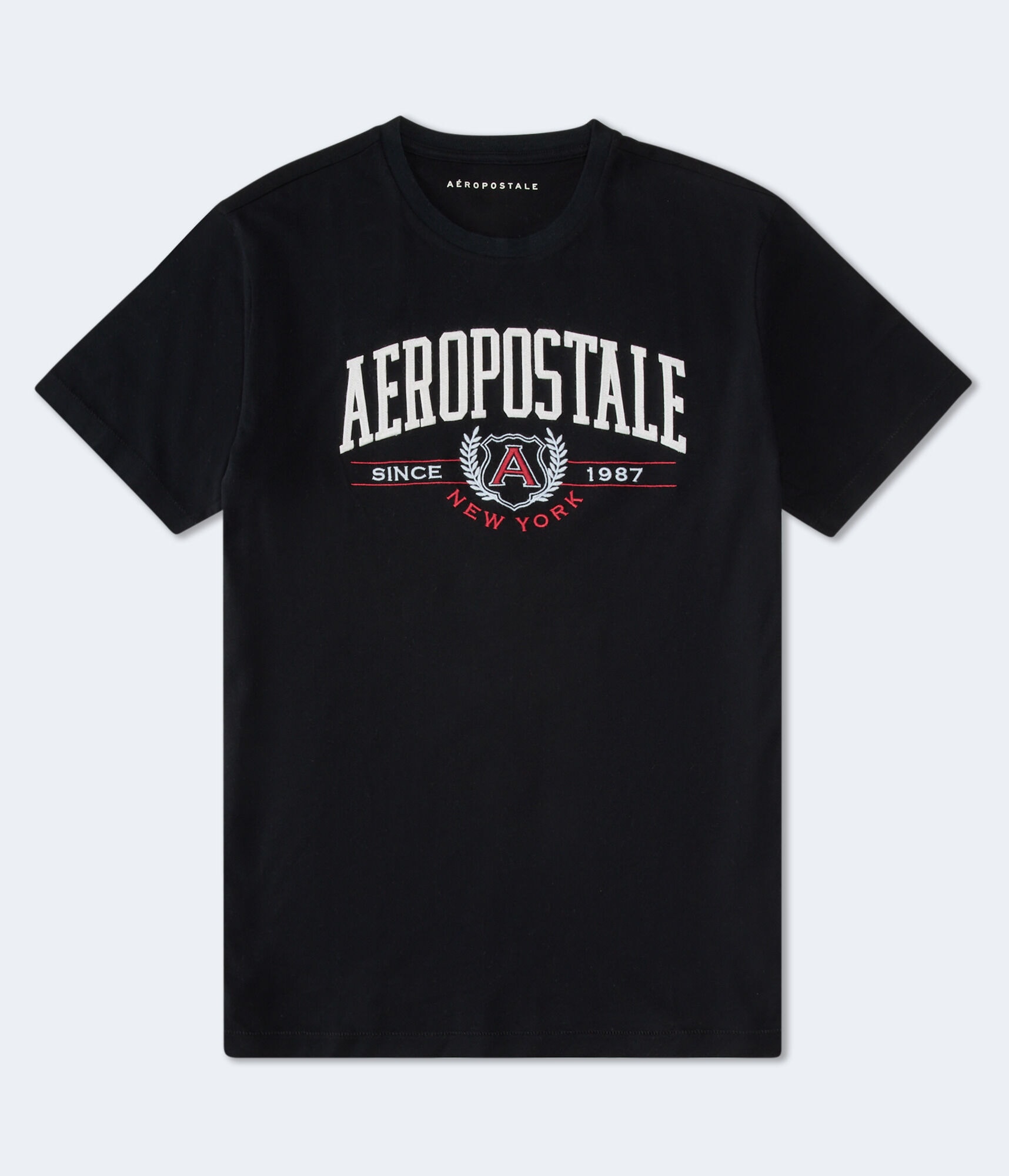 Aeropostale Laurel Logo Appliqué Graphic Tee
