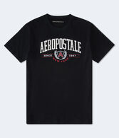 Aeropostale Laurel Logo Appliqué Graphic Tee