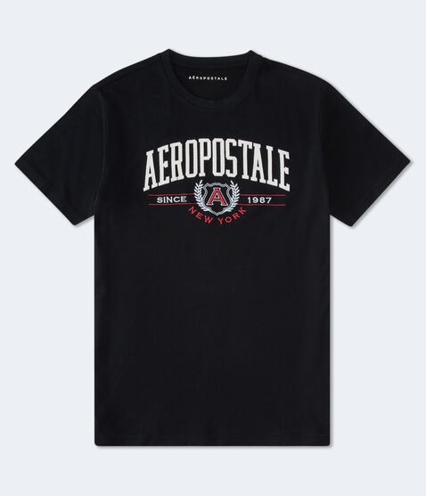 Aeropostale Laurel Logo Appliqué Graphic Tee Aeropostale Laurel Logo Appliqué Graphic Tee