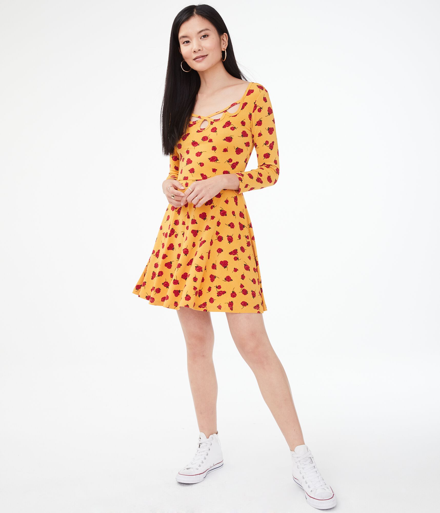 Seriously Soft Floral Skater Dress