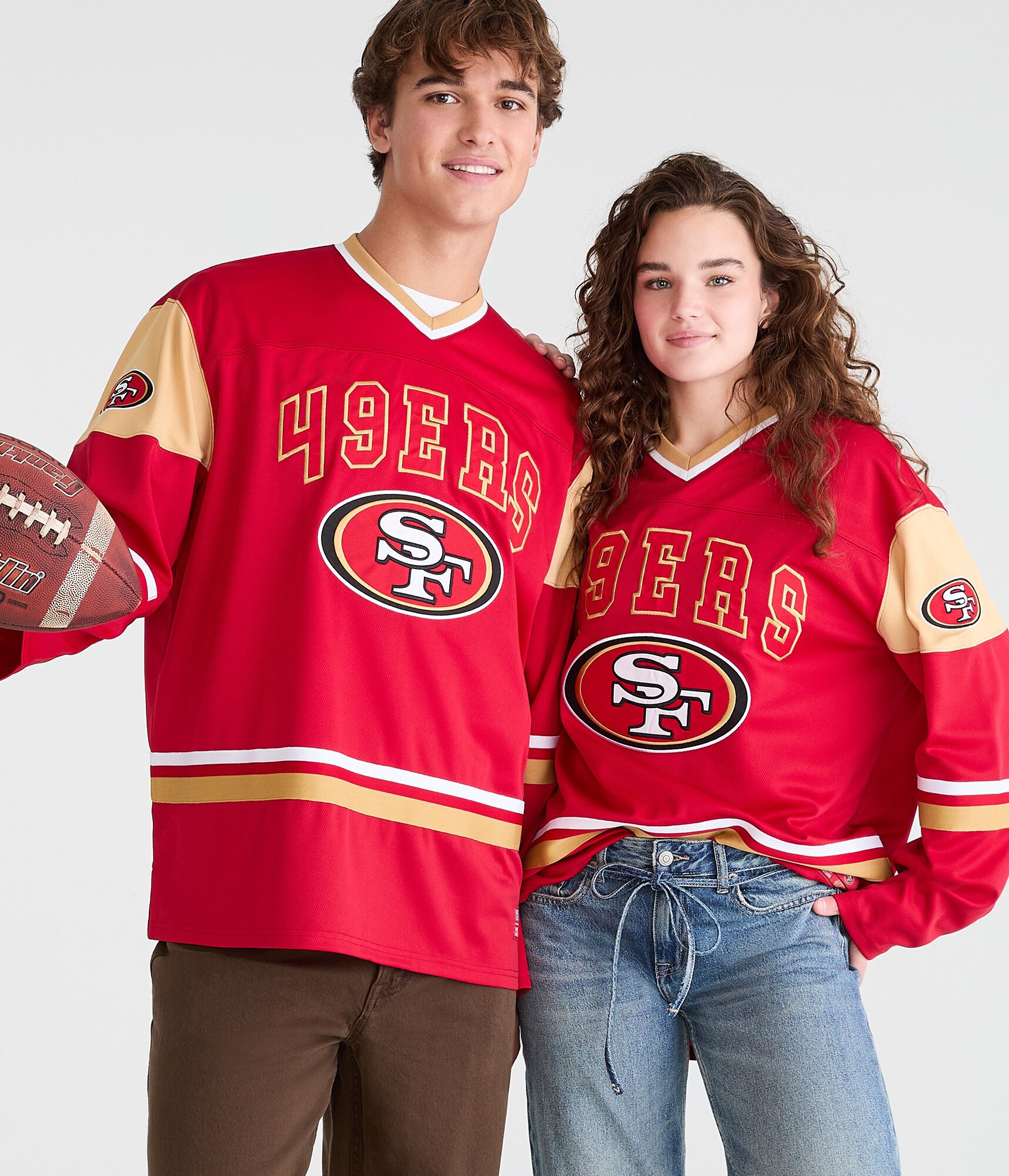 Long Sleeve San Francisco 49ers V-Neck Top