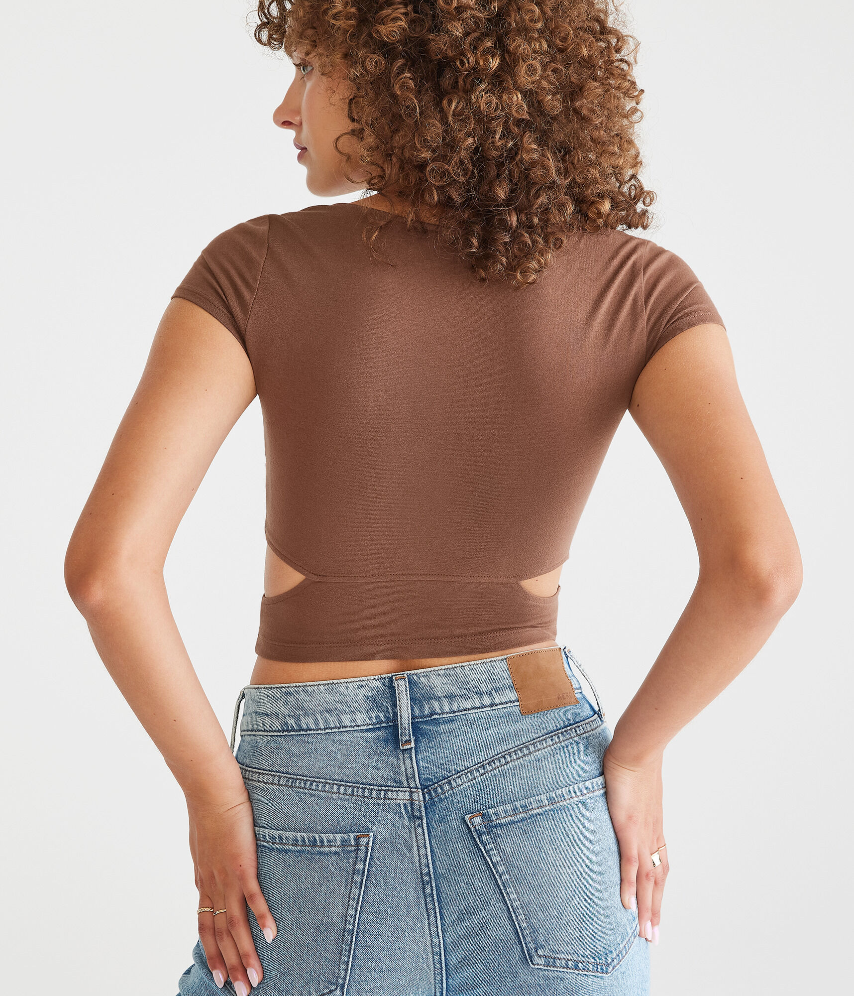 Seriously Soft Side Cutout Baby Tee