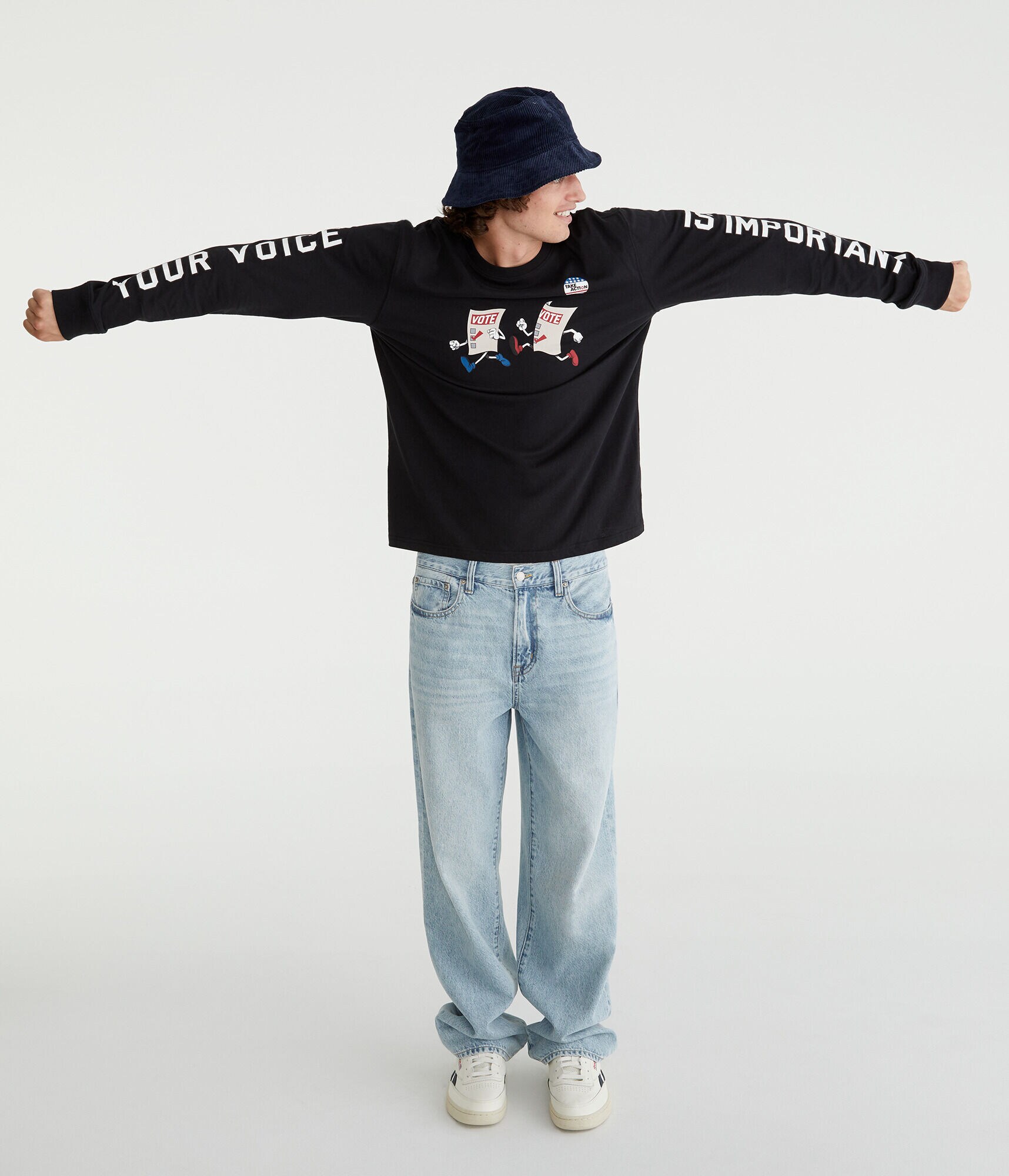 GLOBAL CITIZEN® Long Sleeve Your Voice Is Important Graphic Tee