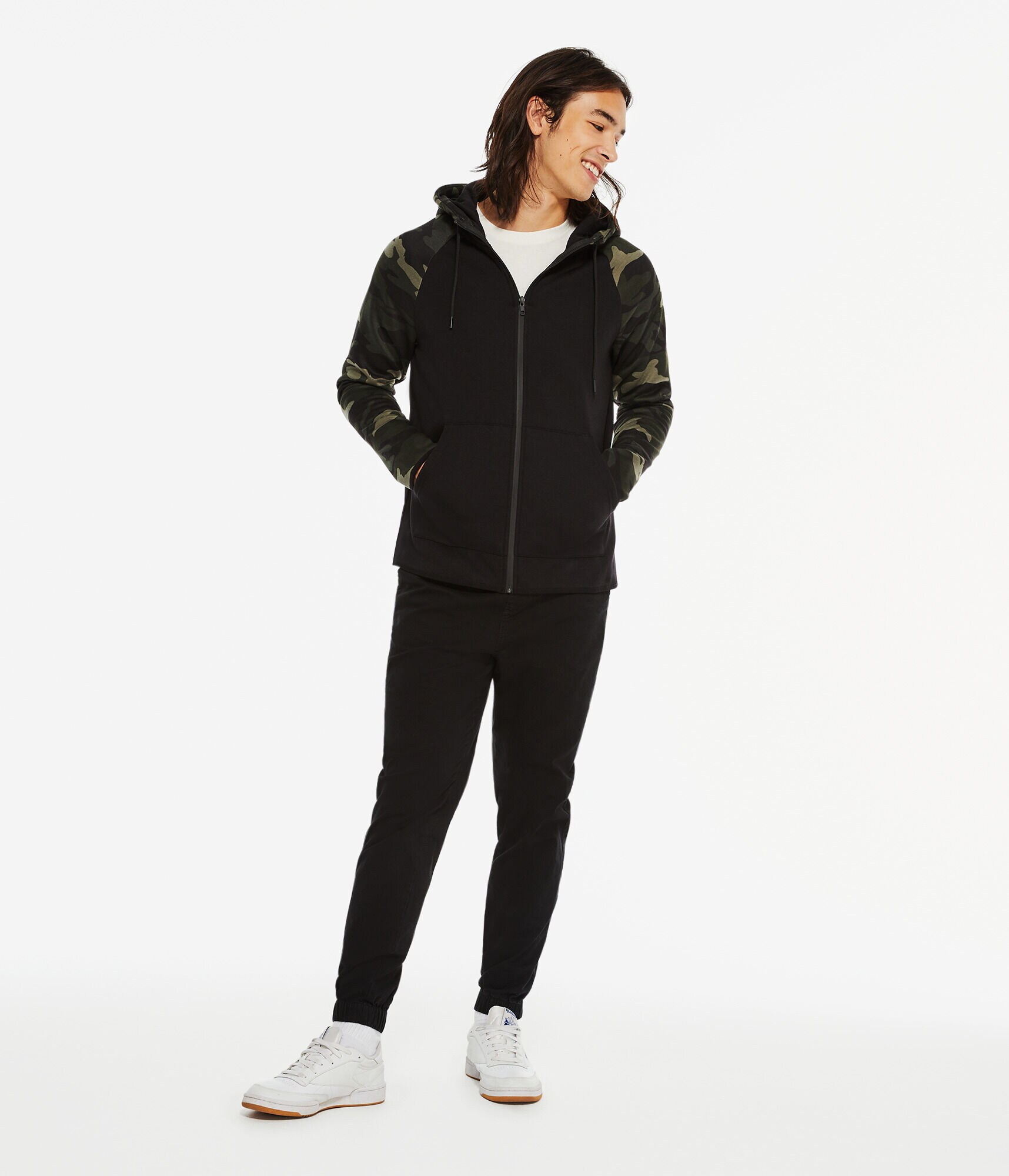 Aero MVMNT Tech Fleece Full-Zip Hoodie - Camo Colorblock