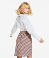 Long Sleeve Wrap-Tie Cropped Shirt