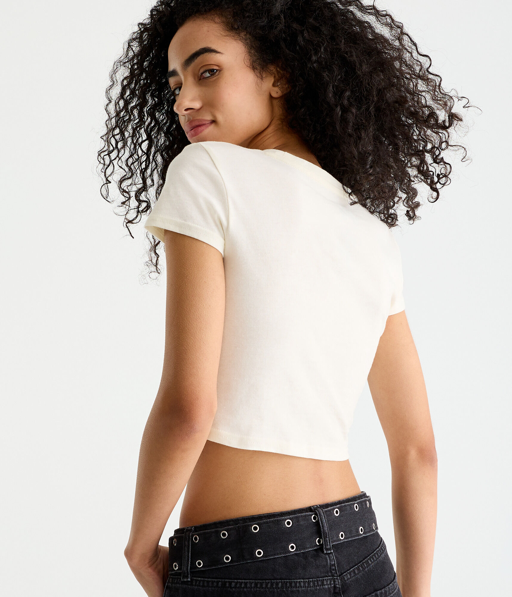 David Bowie Cropped Graphic Tee