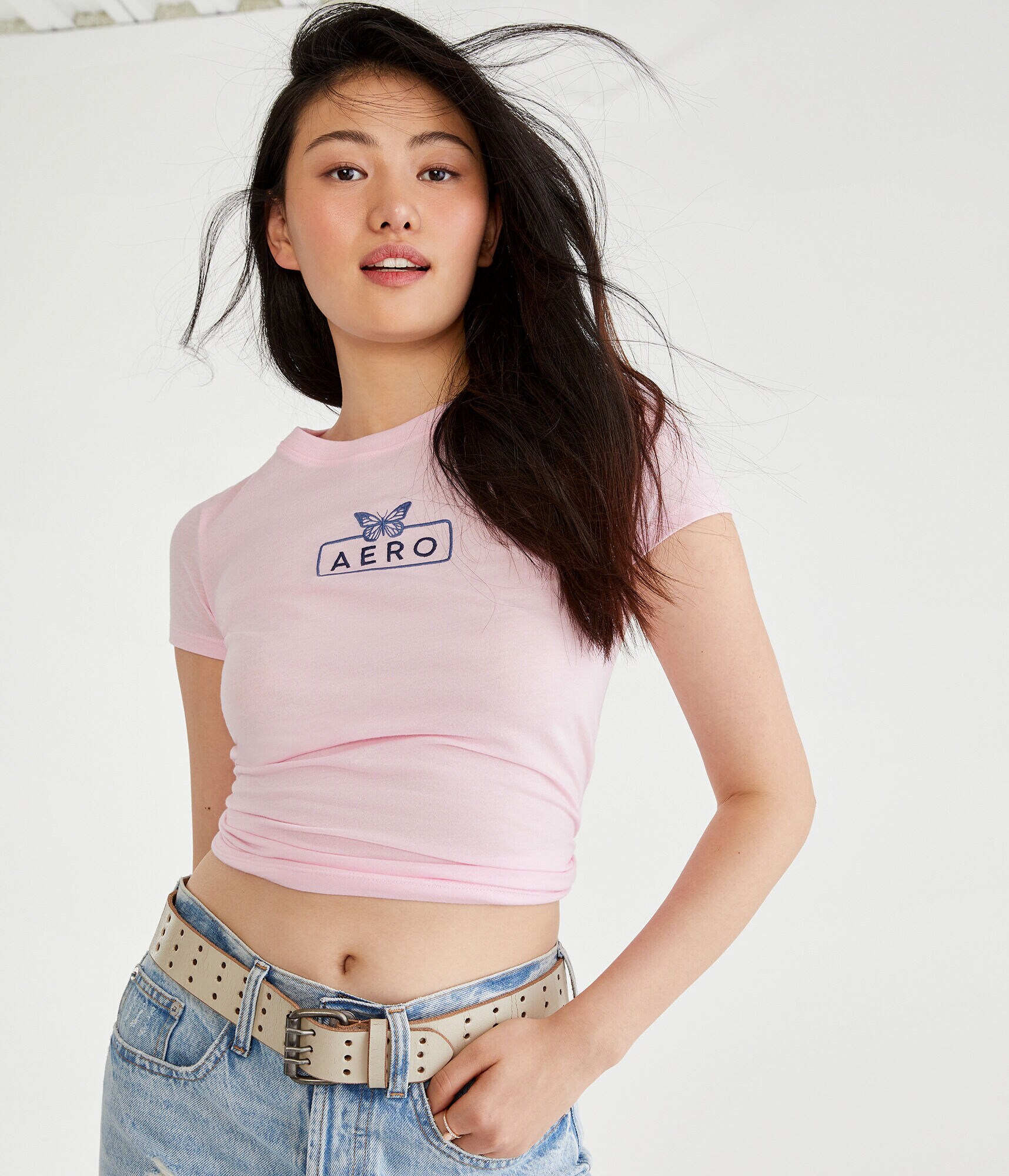 Aero Butterfly Box Logo Graphic Tee