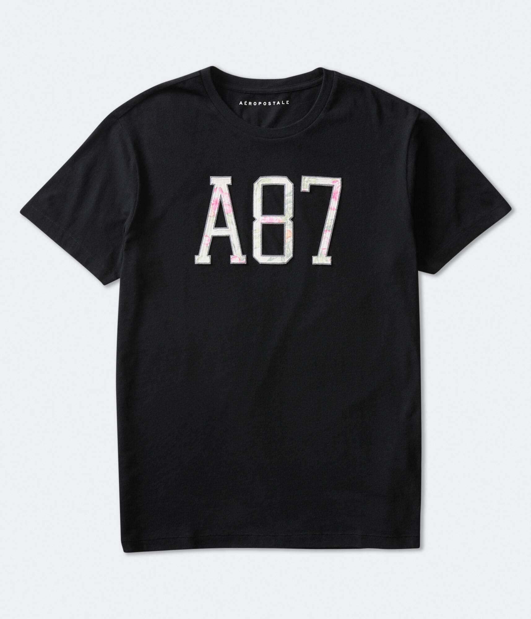 A87 Floral Fill Appliqu&eacute; Graphic Tee