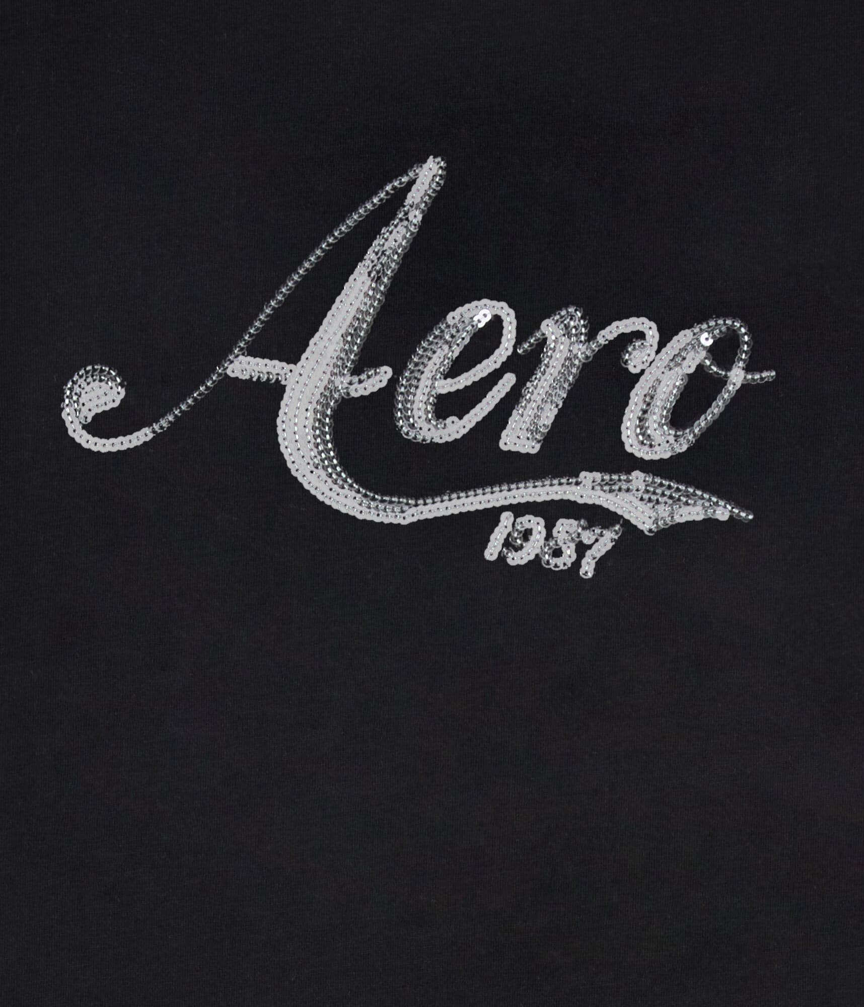 Aero Sequin Logo Graphic Tee