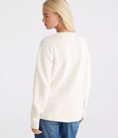 American Flag Heart Crew Sweater