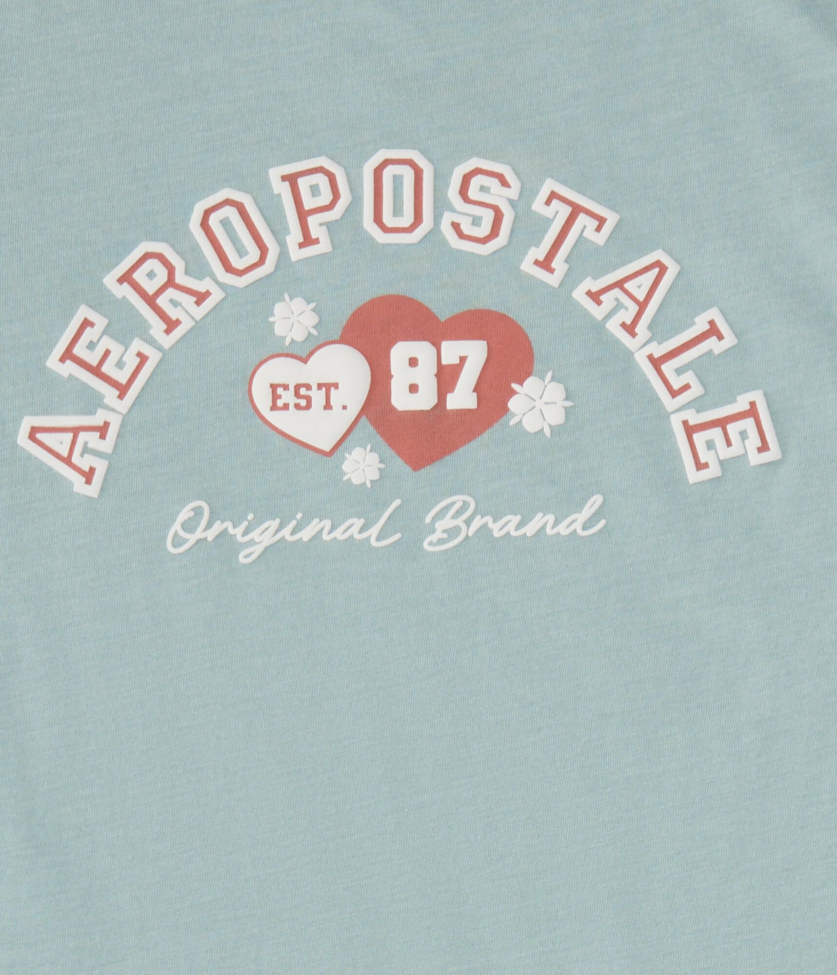 Aeropostale 87 Hearts Graphic Tee