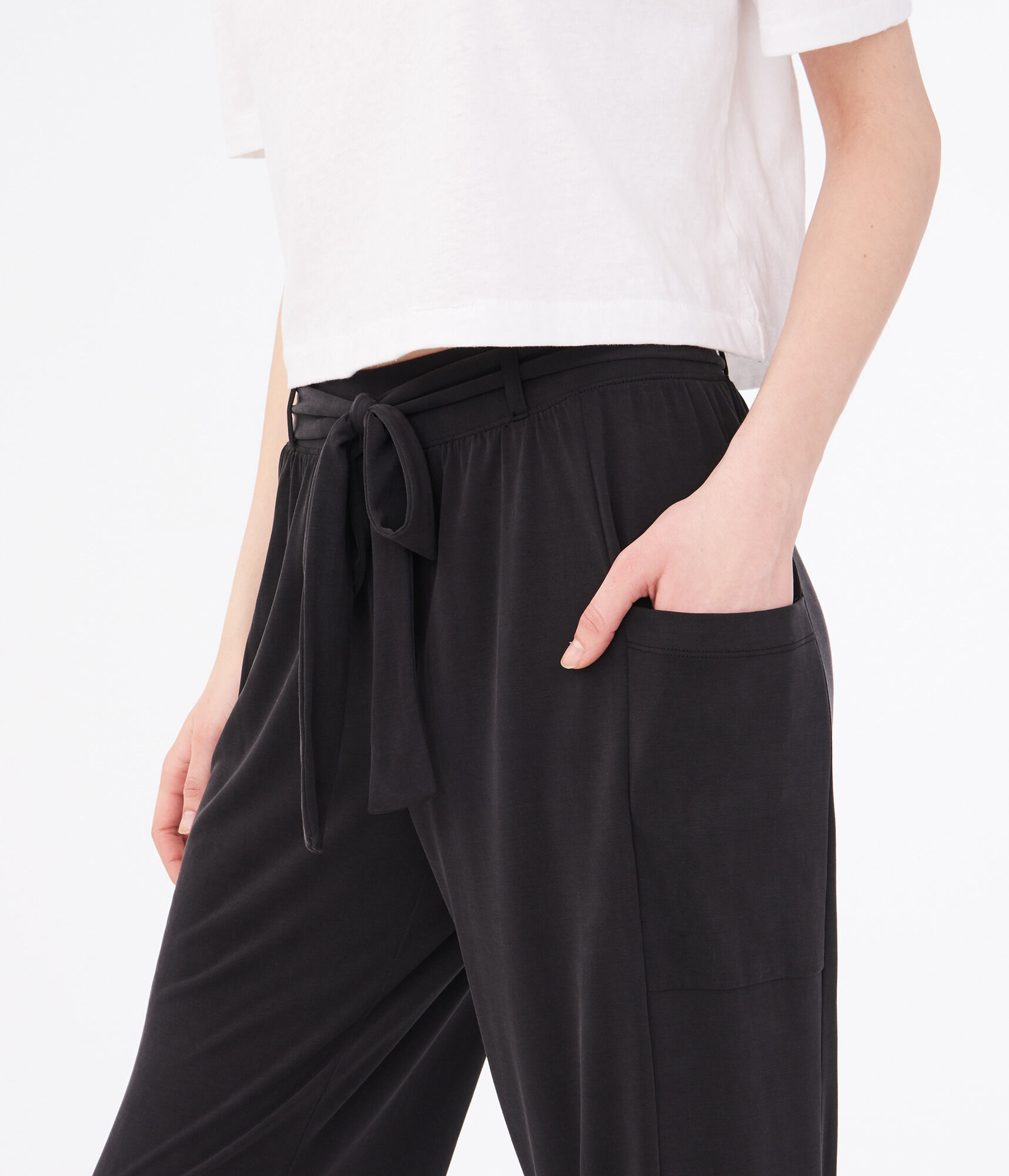 Slouchy Belted Joggers