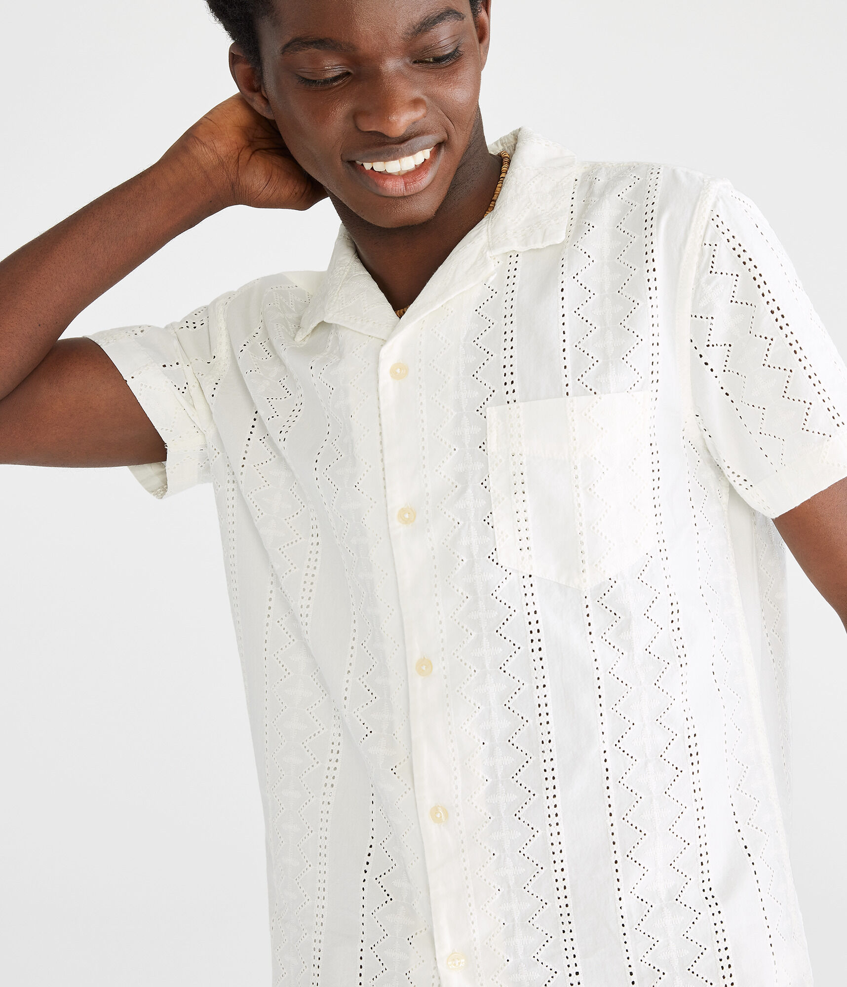 Geometric Textured Shirt