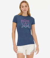 Aeropostale Ombré Crest Graphic Tee